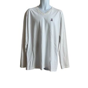 Psycho Bunny Cream Long Sleeve Tee XL EUC